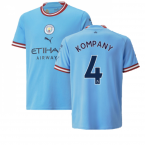 2022-2023 Man City Home Shirt (Kids) (KOMPANY 4)
