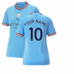 2022-2023 Man City Home Shirt (Ladies) (Your Name)