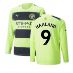 2022-2023 Man City Long Sleeve Third Shirt (HAALAND 9)