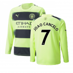 2022-2023 Man City Long Sleeve Third Shirt (JOAO CANCELO 7)