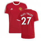 2022-2023 Man Utd 3S DNA Tee (Red) (ALEX TELLES 27)