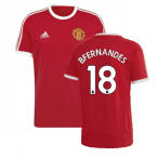 2022-2023 Man Utd 3S DNA Tee (Red) (B.FERNANDES 18)