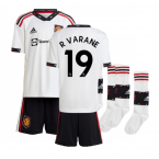 2022-2023 Man Utd Away Mini Kit (R VARANE 19)