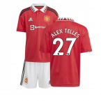 2022-2023 Man Utd Home Mini Kit (ALEX TELLES 27)
