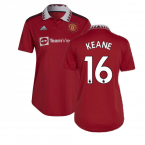 2022-2023 Man Utd Home Shirt (Ladies) (KEANE 16)