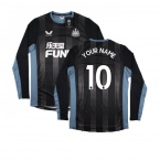 2022-2023 Newcastle Coaches Long Sleeve Training Tee (Black) (Your Name)