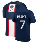 2022-2023 PSG Home Shirt (Kids) (MBAPPE 7)