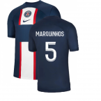 2022-2023 PSG Home Shirt (no sponsor) (MARQUINHOS 5)