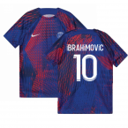 2022-2023 PSG Pre-Match Football Top (Blue) (IBRAHIMOVIC 10)