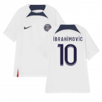 2022-2023 PSG Training Shirt (White) - Kids (IBRAHIMOVIC 10)