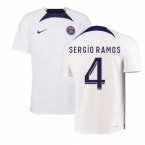 2022-2023 PSG Training Shirt (White) (SERGIO RAMOS 4)