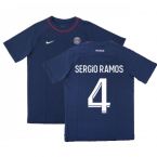 2022-2023 PSG Travel Top (Navy) (SERGIO RAMOS 4)