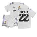2022-2023 Real Madrid Home Baby Kit (RUDIGER 22)