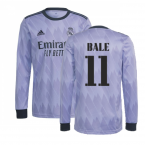 2022-2023 Real Madrid Long Sleeve Away Shirt (BALE 11)