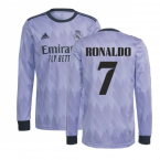 2022-2023 Real Madrid Long Sleeve Away Shirt (RONALDO 7)