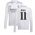 2022-2023 Real Madrid Long Sleeve Home Shirt (BALE 11)