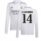 2022-2023 Real Madrid Long Sleeve Home Shirt (CASEMIRO 14)