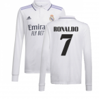 2022-2023 Real Madrid Long Sleeve Home Shirt (RONALDO 7)