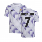 2022-2023 Real Madrid Pre-Match Shirt (White) - Kids (RONALDO 7)