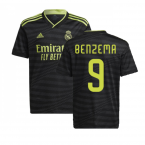 2022-2023 Real Madrid Third Shirt (Kids) (BENZEMA 9)