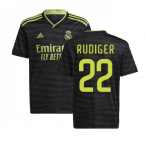 2022-2023 Real Madrid Third Shirt (Kids) (RUDIGER 22)