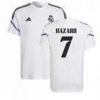 2022-2023 Real Madrid Training Tee (White) (HAZARD 7)