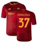 2022-2023 Roma Home Shirt (SPINAZZOLA 37)