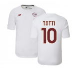 2022-2023 Roma Pre-Game Jersey Away (White) (TOTTI 10)