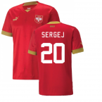 2022-2023 Serbia Home Shirt (SERGEJ 20)