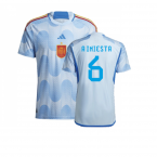 2022-2023 Spain Authentic Away Shirt (A INIESTA 6)