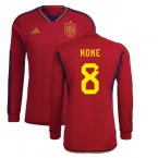 2022-2023 Spain Long Sleeve Home Shirt (KOKE 8)