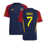 2022-2023 Spain Training Jersey (Navy) (RAUL 7)