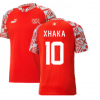 2022-2023 Switzerland Pre-Match Jersey (Red) (Xhaka 10)