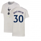 2022-2023 Tottenham Crest Tee (White) - Kids (BENTANCUR 30)