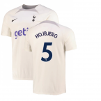 2022-2023 Tottenham Strike Training Shirt (White) - Kids (HOJBJERG 5)