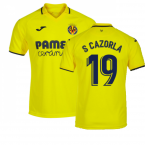 2022-2023 Villarreal Home Shirt (Kids) (S CAZORLA 19)