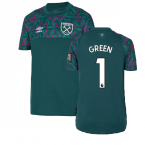 2022-2023 West Ham Home Goalkeeper Shirt (Kids) (GREEN 1)
