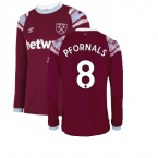 2022-2023 West Ham Long Sleeve Home Shirt (P.FORNALS 8)