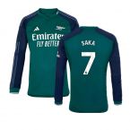 2023-2024 Arsenal Long Sleeve Third Shirt (Saka 7)