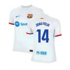 2023-2024 Barcelona Away Shirt (Kids) (Joao Felix 14)
