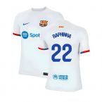 2023-2024 Barcelona Away Shirt (Kids) (Raphinha 22)