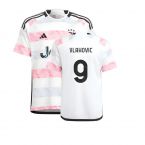 2023-2024 Juventus Away Shirt (Kids) (VLAHOVIC 9)