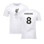2023-2024 Liverpool Crest Tee (White) (Gerrard 8)