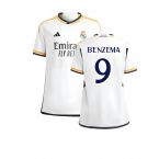 2023-2024 Real Madrid Home Shirt (Kids) (Benzema 9)