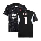 2024-2025 AC Milan Home Goalkeeper Shirt (Black) (DIDA 1)