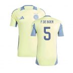 2024-2025 Ajax Training Jersey (Pulse Yellow) (F.De Boer 5)