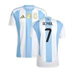 2024-2025 Argentina Home Shirt (DE PAUL 7)