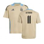 2024-2025 Argentina Training Jersey (Hazy Beige) - Kids (DI MARIA 11)