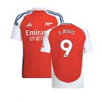 2024-2025 Arsenal Home Shirt (Kids) (G.Jesus 9)