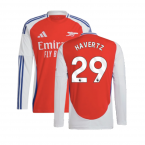 2024-2025 Arsenal Long Sleeve Home Shirt (Havertz 29)